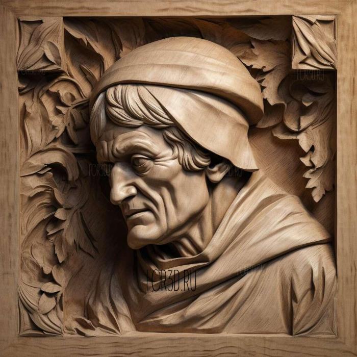 Dante Alighieri 1 stl model for CNC